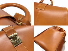 Load image into Gallery viewer, LOUIS VUITTON ルイヴィトン パーソナルオーダー ボストンバッグ ノマドM M80310 レザー ブラウン ゴールド金具 美品 中古 4b006890