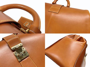 LOUIS VUITTON ルイヴィトン パーソナルオーダー ボストンバッグ ノマドM M80310 レザー ブラウン ゴールド金具 美品 中古 4b006890
