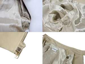 極美品 MIUMIU ミュウミュウ 23AW Cord Chino Blouson Jacket チノ ブルゾンジャケット ML943 サイズ38 ベージュ 中古 4b006892