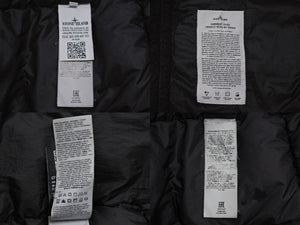 STONE ISLAND ストーンアイランド ダウンジャケット 691541223 サイズL ブラック ナイロン 良品 中古 4b006893