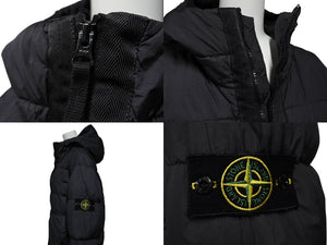 STONE ISLAND ストーンアイランド ダウンジャケット 691541223 サイズL ブラック ナイロン 良品 中古 4b006893