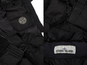 STONE ISLAND ストーンアイランド ダウンジャケット 691541223 サイズL ブラック ナイロン 良品 中古 4b006893