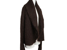 Load image into Gallery viewer, HERMES エルメス マルジェラ期 ファージャケット ブラウン モヘヤ ナイロン 美品 中古 4b006896