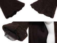 Load image into Gallery viewer, HERMES エルメス マルジェラ期 ファージャケット ブラウン モヘヤ ナイロン 美品 中古 4b006896