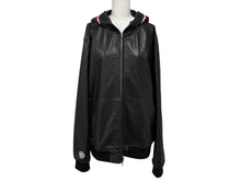 Load image into Gallery viewer, A BATHING APE アベイシングエイプ シャークフルジップジャケット 1I80-140-013 ブラック シープスキン サイズL 美品 中古 4b006897