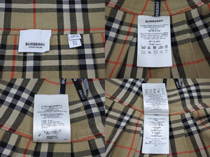 BURBERRY バーバリー スカート ティッシ期 ノヴァチェック アシンメトリー 8025832 ベージュ ウール サイズ36 美品 中古 4b006903