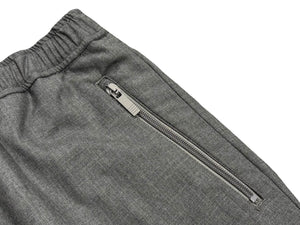 THOM BROWNE トムブラウン ストライプ スラックス MTT012A-00626035 イージーウェスト グレー サイズ4 美品 中古 4b006907