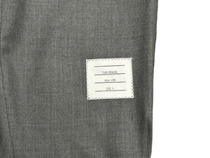 THOM BROWNE トムブラウン ストライプ スラックス MTT012A-00626035 イージーウェスト グレー サイズ4 美品 中古 4b006907