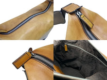 Load image into Gallery viewer, Berluti ベルルッティ カリグラフティBロゴショルダーバッグ ブラウン レザー シルバー金具 美品 中古 4b006908