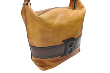 Load image into Gallery viewer, Berluti ベルルッティ カリグラフティBロゴショルダーバッグ ブラウン レザー シルバー金具 美品 中古 4b006908