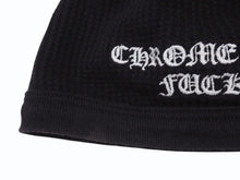 Load image into Gallery viewer, CHROME HEARTS クロムハーツ THERMAL FUCK YOU BEANIE サーマルビーニー ブラック 3825B230032 中古 美品 中古 4b006909