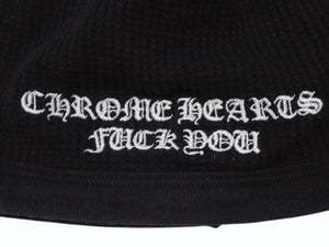 CHROME HEARTS クロムハーツ THERMAL FUCK YOU BEANIE サーマルビーニー ブラック 3825B230032 中古 美品 中古 4b006909