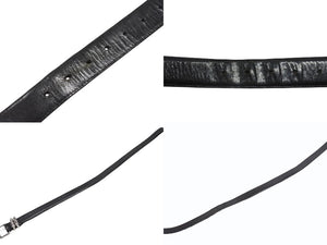 [USED/中古]CHROME HEARTS クロムハーツ ベルト・バックル 3ピース ローラーベルト ブラック レザー シルバー925 36 Bランク 中古 4b006912