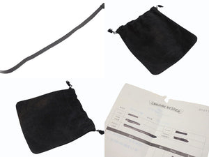 CHROME HEARTS クロムハーツ 3ピース ローラーベルト サイズ36 レザー シルバ−925 ブラック 美品 中古 4b006913