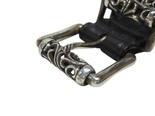Load image into Gallery viewer, CHROME HEARTS クロムハーツ 3ピース ローラーベルト サイズ36 レザー シルバ−925 ブラック 美品 中古 4b006913