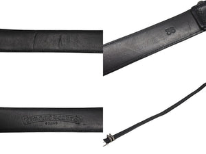 CHROME HEARTS クロムハーツ 3ピース ローラーベルト サイズ36 レザー シルバ−925 ブラック 美品 中古 4b006913