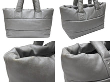 Load image into Gallery viewer, CHANEL シャネル コココクーン トートバッグ 13番台 ココマーク レザー シルバー キルティング シルバー金具 美品 中古 4b006922