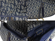 Load image into Gallery viewer, Christian Dior クリスチャンディオール サドルバッグ ワンショルダーバッグ トロッター ネイビー ガリアーノ期 美品 中古 4b006923