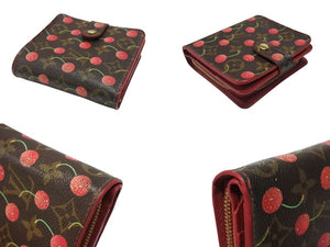 LOUIS VUITTON ルイヴィトン コンパクト ジップ 二つ折り財布 M95005 モノグラム チェリー 村上隆 2005年 美品 中古 4b006932
