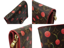 Load image into Gallery viewer, LOUIS VUITTON ルイヴィトン コンパクト ジップ 二つ折り財布 M95005 モノグラム チェリー 村上隆 2005年 美品 中古 4b006932