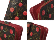 Load image into Gallery viewer, LOUIS VUITTON ルイヴィトン コンパクト ジップ 二つ折り財布 M95005 モノグラム チェリー 村上隆 2005年 美品 中古 4b006932