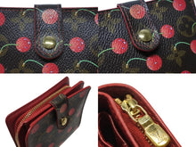 Load image into Gallery viewer, LOUIS VUITTON ルイヴィトン コンパクト ジップ 二つ折り財布 M95005 モノグラム チェリー 村上隆 2005年 美品 中古 4b006932