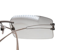 Load image into Gallery viewer, 極美品 CHANEL シャネル リムレス サングラス アイウェア 4051-B ココマーク ラインストーン シルバー グレー 中古 4b006933