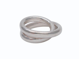 HERMES エルメス Vertige Ring ヴェルティージュ リング 指輪 重量約16.0g サイズ51 11号 Ag925刻印 シルバー925 美品 中古 4b006935