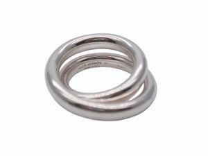 HERMES エルメス Vertige Ring ヴェルティージュ リング 指輪 重量約16.0g サイズ51 11号 Ag925刻印 シルバー925 美品 中古 4b006935