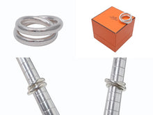Load image into Gallery viewer, HERMES エルメス Vertige Ring ヴェルティージュ リング 指輪 重量約16.0g サイズ51 11号 Ag925刻印 シルバー925 美品 中古 4b006935