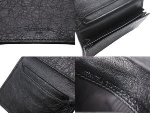 極美品 BALENCIAGA バレンシアガ クラシック ザ シティ カードケース ブラック レザー 名刺入れ コインケース 財布 ウォレット 310703 中古 4b006937