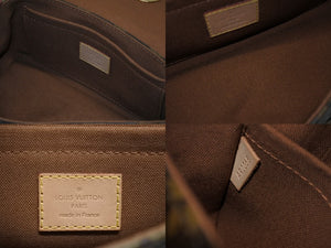 新品同様 LOUIS VUITTON ルイヴィトン モノグラム ティカルPM ワンショルダーバッグ M40078 ブラウン ロゴ ゴールド金具 中古 4b006939