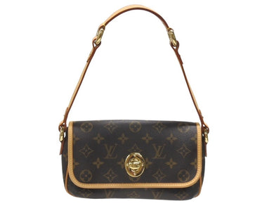 新品同様 LOUIS VUITTON ルイヴィトン モノグラム ティカルPM ワンショルダーバッグ M40078 ブラウン ロゴ ゴールド金具 中古 4b006939