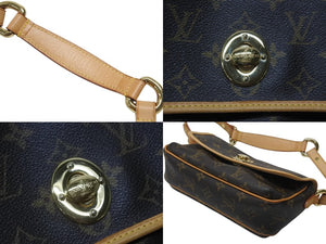 新品同様 LOUIS VUITTON ルイヴィトン モノグラム ティカルPM ワンショルダーバッグ M40078 ブラウン ロゴ ゴールド金具 中古 4b006939