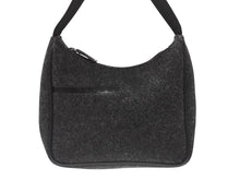 Load image into Gallery viewer, 極美品 PRADA プラダ プラダスポーツ ワンショルダーバッグ ウール ナイロンキャンバス チャコール ブラック シルバー金具 中古 4b006942