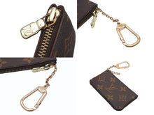 Load image into Gallery viewer, 極美品 LOUIS VUITTON ルイヴィトン モノグラム ポシェット クレ コインケース 小銭入れ M62650 ロゴ ブラウン 中古 4b006946