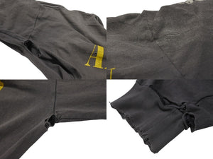 SAINT MICHAEL セントマイケル × 河村康輔 長袖 Tシャツ SM-A22-0000-083 サイズL チャコール プリント 中古 4b006956