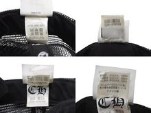 Load image into Gallery viewer, CHROME HEARTS クロムハーツ トラッカーキャップ ハリウッド限定 CHロゴ刺繍 クロスボール シルバー 925 ブラック 良品 中古 4b006957