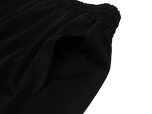 極美品 CELINE セリーヌ ショーツ ショートパンツ 2Z144121O サイズL ブラック ポリエステル ロゴプリント 中古 4b006963