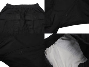Rick Owens リックオウエンス パンツ CARGO LONG PANTS RU01D3379 LIDO期 24SS コットン ポリウレタン ブラック サイズ48 美品 中古 4b006964