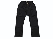 Load image into Gallery viewer, Rick Owens リックオウエンス パンツ CARGO LONG PANTS RU01D3379 LIDO期 24SS コットン ポリウレタン ブラック サイズ48 美品 中古 4b006964