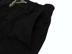 Rick Owens リックオウエンス パンツ CARGO LONG PANTS RU01D3379 LIDO期 24SS コットン ポリウレタン ブラック サイズ48 美品 中古 4b006964