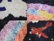 Load image into Gallery viewer, CHANEL シャネル チェーントートバッグ A31932 10番台 夜間飛行 刺繍 ココマーク デニム エンブロイダリー 美品 中古 4b006965