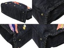 Load image into Gallery viewer, CHANEL シャネル チェーントートバッグ A31932 10番台 夜間飛行 刺繍 ココマーク デニム エンブロイダリー 美品 中古 4b006965