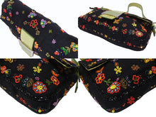 Load image into Gallery viewer, FENDI フェンディ ビーズ刺繍 マンマバケット ワンショルダーバッグ 26424 ブラック マルチカラー グリーン シルバー金具 ロゴ 美品 中古 4b006967
