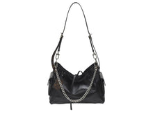 Load image into Gallery viewer, 新品未使用 LOUIS VUITTON ルイヴィトン キャリーオール バイブ MM ショルダーバッグ M25143 ラムレザー ブラック 中古 4b006968