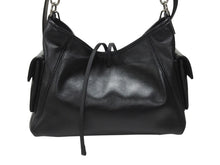 Load image into Gallery viewer, 新品未使用 LOUIS VUITTON ルイヴィトン キャリーオール バイブ MM ショルダーバッグ M25143 ラムレザー ブラック 中古 4b006968