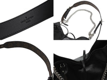 Load image into Gallery viewer, 新品未使用 LOUIS VUITTON ルイヴィトン キャリーオール バイブ MM ショルダーバッグ M25143 ラムレザー ブラック 中古 4b006968