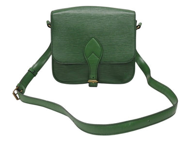 LOUIS VUITTON ルイヴィトン カルトシエール ショルダーバッグ M52244 ボルネオグリーン ゴールド金具 美品 中古 4b006982