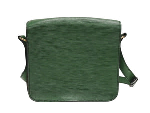 LOUIS VUITTON ルイヴィトン カルトシエール ショルダーバッグ M52244 ボルネオグリーン ゴールド金具 美品 中古 4b006982